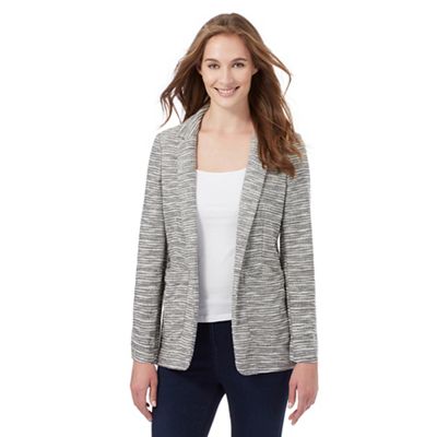 The Collection Grey textured striped blazer